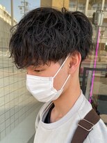 シャドウパーマメンズカットスパイラルパーマツイスパ波巻き