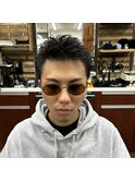 刈り上げなし　色気イケメン短髪