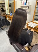 美髪矯正×ロング×ダークアッシュブラウン【広島】【横川】