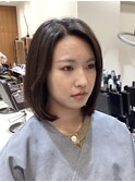 前上がりボブ