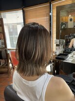 ロッソバイアルター 鎌取(ROSSO by aL-ter)&nbsp;【ハイライト/くびれヘア/アプリコットオレンジ】千葉香奈