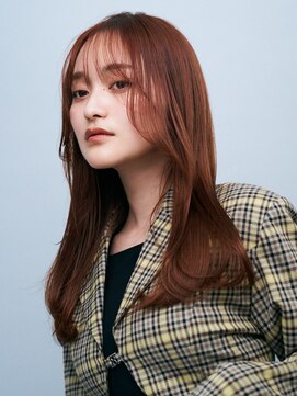 ガリカ 渋谷(Gallica) 前髪ありフェイスレイヤーブリーチなしショコラベージュカラー