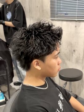 ビカムメンズヘアー 栄店(become men's hair) スパイキーショートスパイキーパーマピンパーマ栄