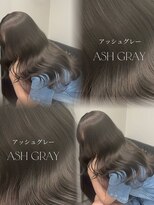 ベレーザ 渋谷(BELEZA) 16587黒髪チャコールグレーミディアムレイヤーハッシュカット