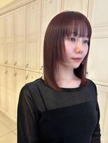 ガレリア オリジン(GALLARIA ORIGIN'S)&nbsp;【miki】ワインレッド姫カット髪質改善水素トリートメント20代