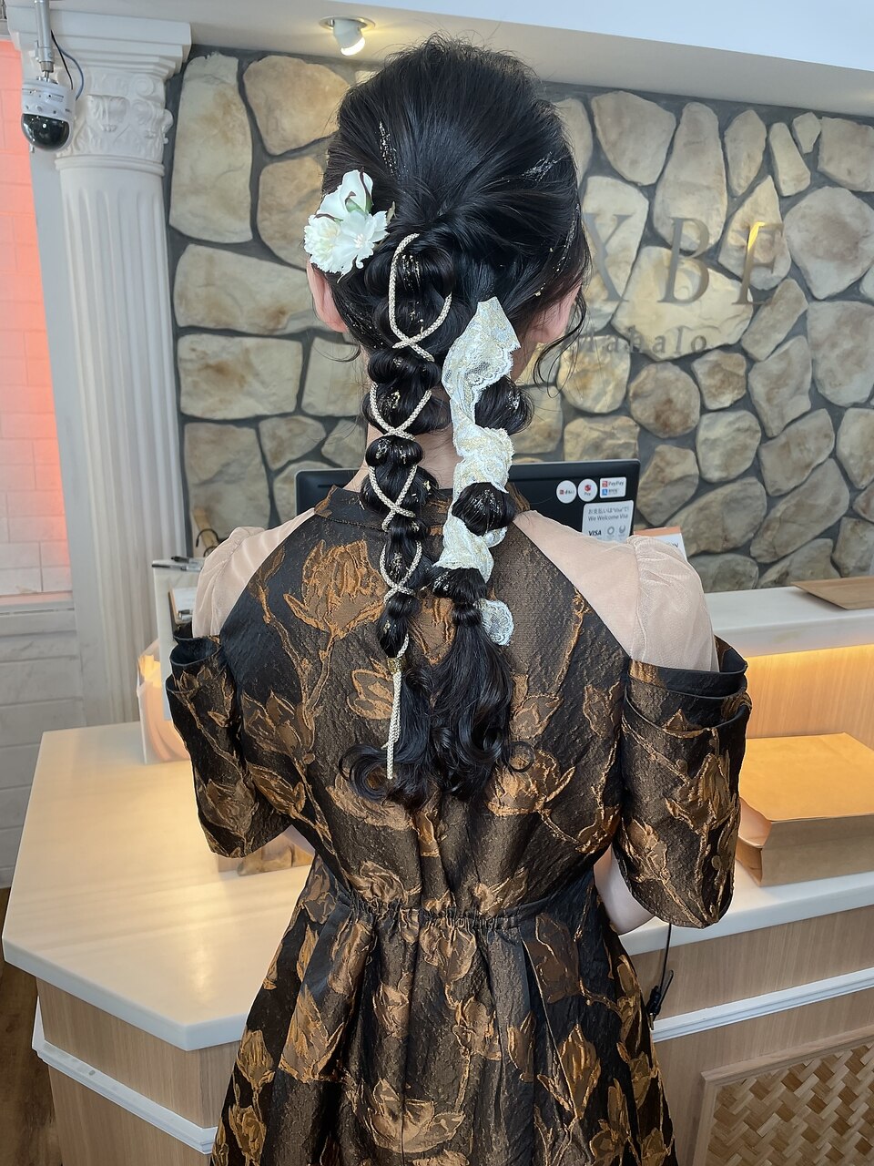 【金箔銀箔つけ放題♪】こだわりのヘアセット \4400 （代表・岩田限定）