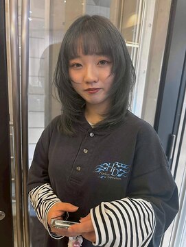 エトレ(etore) 透明感グリーンアッシュ/ハッシュカット/レイヤーカット