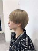 シースルーラウンドマッシュニュアンスフェザーハイトーン