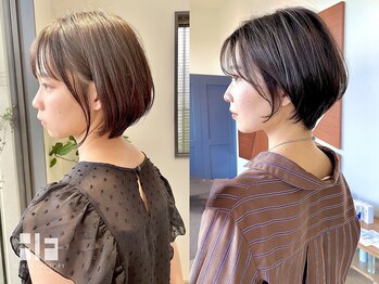 ヘッズ 高木瀬店(HEADS)の写真/骨格/癖に合わせて小顔ショートに☆前髪や顔周りに拘った360度どこから見ても可愛いショート/ボブが人気◎