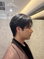 クーラアオヤマ(Cura Aoyama) センターパート/曲がる縮毛矯正/メンズ縮毛矯正/毛流れ縮毛矯正