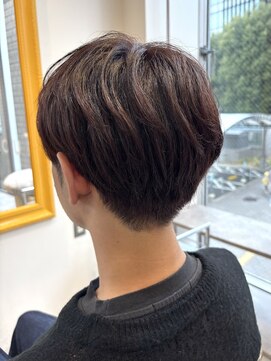 パクタ(PAcuTA.) 赤味ブラウン×メンズショート