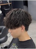 縦落ちパーマツイストスパイラルニュアンスパーマ波巻きパーマ