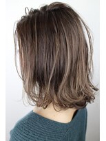 ジャコ ヘアー(jako HAIR)&nbsp;【jako】ハイライトカラー　ミルクティーベージュ　外ハネボブ