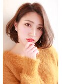 イエローベージュボブ【56hair戸越銀座】