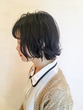 モリオ フロム ロンドン 鶴瀬店 【morio鶴瀬】黒髪外ハネラフカール