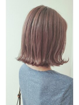 アスタリスク(asterisk) ブリーチなしダブルカラーでピンクブラウン【西村優子】