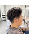 前髪かき上げショート×ツイストパーマ【倉敷】【岡山】