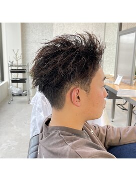 ストゥー(StueW.) 前髪かき上げショート×ツイストパーマ【倉敷】【岡山】