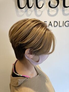 アーサス ヘアー デザイン 鎌取店(Ursus hair Design by HEADLIGHT) 前下がり×ハンサムショート