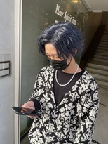 ヘアスピリッツアンクス(Hair Spirit anx) センターパート　ブルーブラック