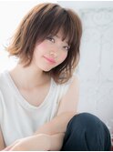 関内/髪質改善/ウザバング×ラフな外ハネくびれボブf