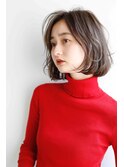 大人可愛い30代40代50代◎大人ナチュラルレイヤーショートボブ