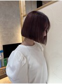 顎下3センチ切りっぱなしボブ