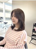くびれミディアム　パーソナルカラー診断　ブリーチなしカラー