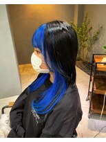 ソッチ(sotti.)&nbsp;Blue×Blackのインナーカラー