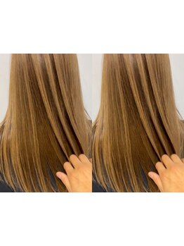 【メテオカラー】でダメージケア&艶髪。いつまでも綺麗でオシャレな自分に。髪質改善しながら理想の色味に*