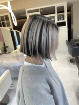 髪屋 紬 【Chu】ハイトーン/アンブレラカラー/ホワイトベージュ/韓国