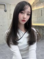 サイン 渋谷(SIGN)&nbsp;韓国ヘアーハッシュカットレイヤーカットグレージュブリーチ無し