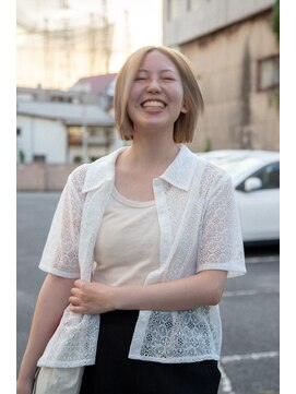 イーエン ヘアーデザイン(iiEn hair design) ハイトーン×ボブ