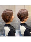 30代40代50代絶壁解消ひし形小顔前下がりショートボブ【ERIKA】