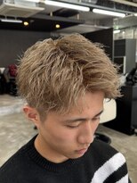 エデアンホンテン メンズサロン(EDEAN 本店 （旧：EDEAN 上通）) MEN'S HAIR　ハイトーンカラー　ミルクティーベージュ