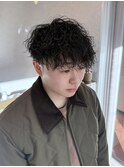 ツイストスパイラルパーマ/縦落ちパーマ/メンズパーマ