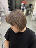 白髪ぼかしハイライト