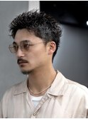 渋谷スパイキーパーマスパイキーショートメンズショート