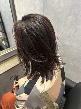 エルプラスヘアー 平尾店(L+hair) （30代）ミディアムレイヤースタイル