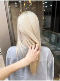 White blond ブリーチ3回～