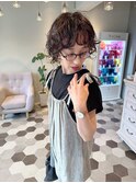 ウルフパーマ ラフウエーブ　散らかりバング【20代/30代/40代】