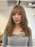 ミルクティーカラー/シルバーグレージュ/レイヤーカット