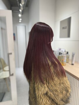 ペレ 原宿(PELE) 着物ヘア/大人ガーリー/ダークアッシュ/似合わせカット/原宿