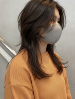 エイチ ウルフカット 大阪梅田(811)&nbsp;フェイスフレーミングルーツカラー天使の羽バングネオウルフボブ