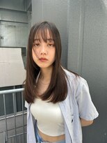 トリッカバルコニー ハヤマ(tricca Balcony Hayama)&nbsp;前髪ありロング/ナチュラルストレート/艶感