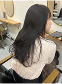 透けるグレージュカラーブリーチなし