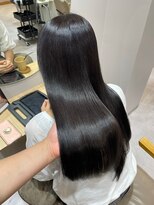 モク 立川(moc)&nbsp;韓国風レイヤーカットブリーチダブルカラー前髪