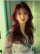 ファムエリア(FEMME AREA)&nbsp;ロングレイヤー　 レッドカラー