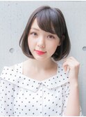流しバング 切りっぱなし 似合わせボブ☆
