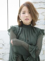 ロンドプランタン 恵比寿(Lond Printemps)&nbsp;【ロンド恵比寿店】かき上げ前髪外ハネワンカールボブ